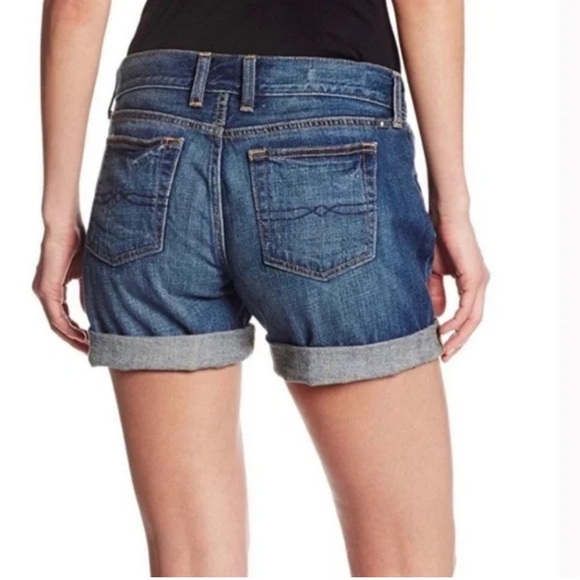 NWT Lucky Brand Women’s Laguna Denim Medium Wash Mid Rise Cotton Short Size 28/6 - Picture 4 of 14